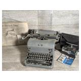 Vintage Royal typewriter, vintage camera