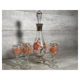 MCM Glasses and decanter