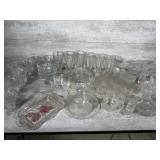 Assortment of glassware