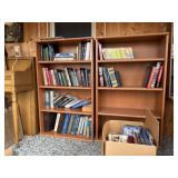 Book Shelves with Books