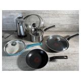 Can opener and pans