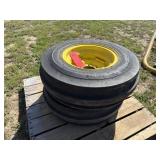 Two Front Tires For John Deere Tractor