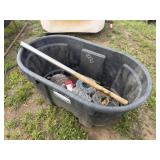 Poly Water Tank with Barb Wire