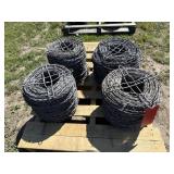 4 Rolls of New Barbed Wire