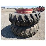 20.8-38 Rear Duals off of International 1486