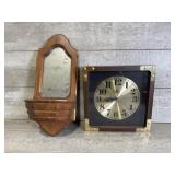Mirror and clock