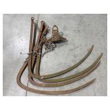 Hay grapple hooks