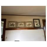 (4) Framed Prints