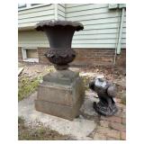 *OUTDOOR* Flower Pot and Concrete Eagle