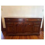Chippendale-style cherry buffet or sideboard
