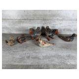 Tonalï¿½ Mexican folk art bird figurines