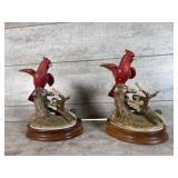 Pair of bird statues