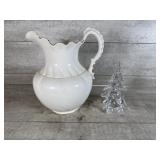 Pitcher with Christmas tree
