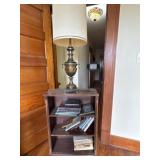 Bookshelf, lamp