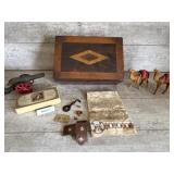 Wood box, wooden camels