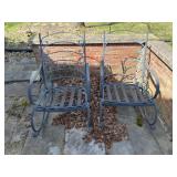 *OUTDOOR*(2) Rockers Metal with Vinyl Straps