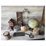 Globe, Birdhouse, Home Decor
