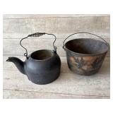 Aluminum Kettle & Cast Iron Pot