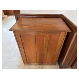 Wood Trash Bin