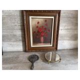 Picture and dresser mirror