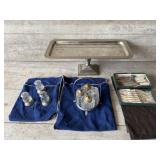 Salt & Pepper Shakers, Serving Plate, Knives