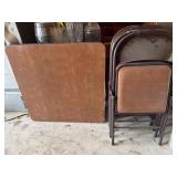 4 Chairs and a Folding Table