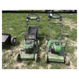(2) John Deere Push Mowers