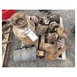 Skid With Milk Can & Misc Motors
