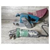 Belt sander, disc grinder