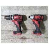 Milwaukee impact drill, and drill/driver