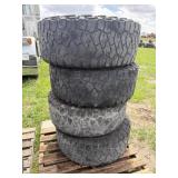 (4) 35x12.5R20LT Open Country R/T Tires