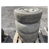 8 Lug Rims with 275/70R18 Tires