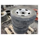 6 Lug Rims with 245/70R17 Tires