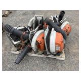 Skid of Stihl Backpack Blowers  (Non Running)