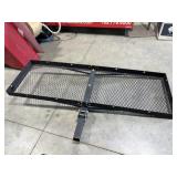 hitch-mounted folding cargo carrier