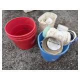 PVC Pipe Fittings and Buckets