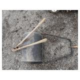 Lawn Roller, Post Hole Digger and Rod
