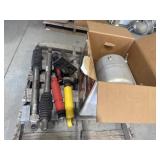 Hot water tank, hitch, braking components