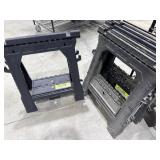 6 plastic sawhorses