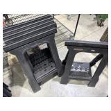 6 plastic sawhorses
