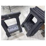 5 plastic sawhorses