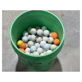 Bucket of golf balls