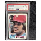 1982 Topps Pete Rose PSA 8