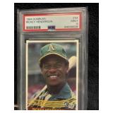 1984 Donruss Rickey Henderson PSA 9
