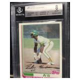 1982 Topps Rickey Henderson Beckett 8