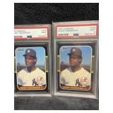 1987 Donruss Rickey Henderson PSA 9 Qty 2