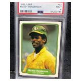 1982 Fleer Rickey Henderson PSA 9