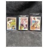 1984 Topps RC Mattingly, Strawberry, 1983 wade
