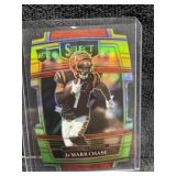 2021 Select die cut Jaï¿½Marr Chase yellow/green RC