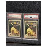 1983 Fleer Tony Gwynn PSA 9 and 8 Cards